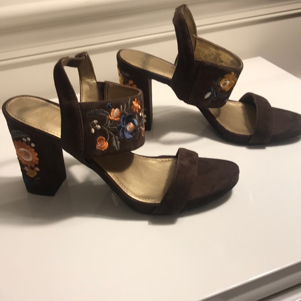 Anne Klein heeled slingback sandals